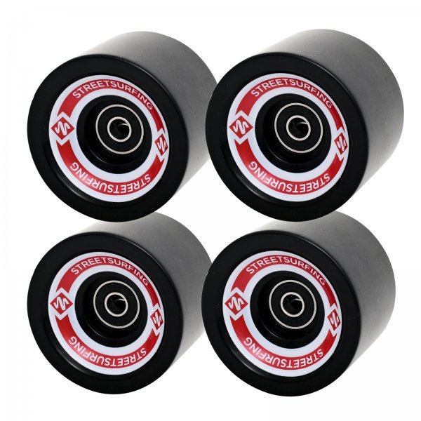 Kolieska pre Longboard STREET SURFING, ABEC 7, set 4ks - ierne
