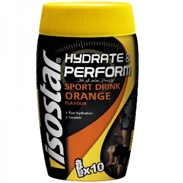 Izotonick iontov npoj ISOSTAR Hydrate & Perform 400 g - pomaran