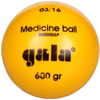 Medicinbalová lopta GALA BM P 600 g plastová žlta