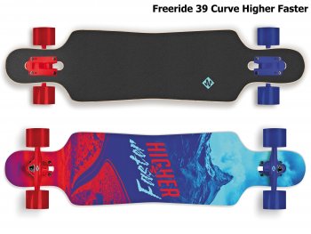 Longboard STREET SURFING Freeride 39 Curve Higher Faster