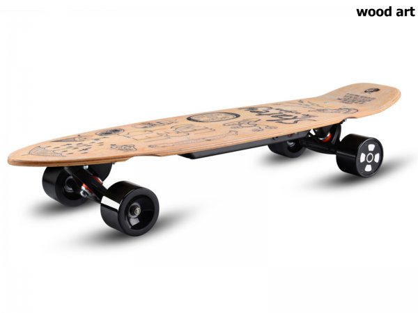 Elektrick longboard SKATEY 350L wood art