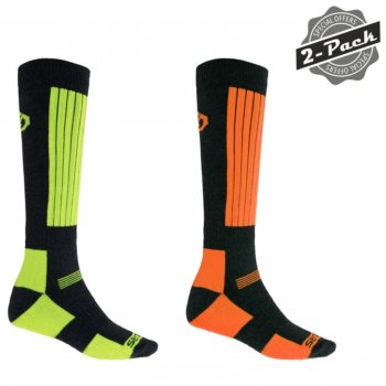 Ponožky SENSOR Snow set zeleno-oranžové
