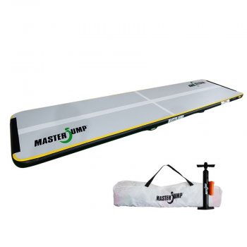 Airtrack MASTERJUMP S-Pro nafukovacia inenka 400 x 100 x 10 cm - sivo-ierna