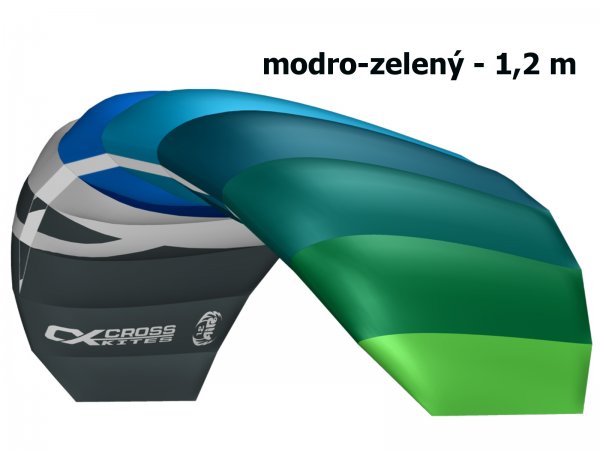 Kite komorov CROSS Air modro-zelen - ve. 1,2 m