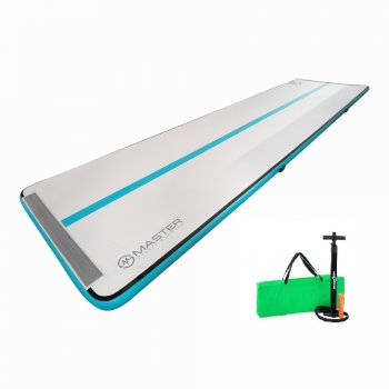 Airtrack MASTER S-Pro nafukovacia inenka 600 x 150 x 10 cm - siv - modrozelen
