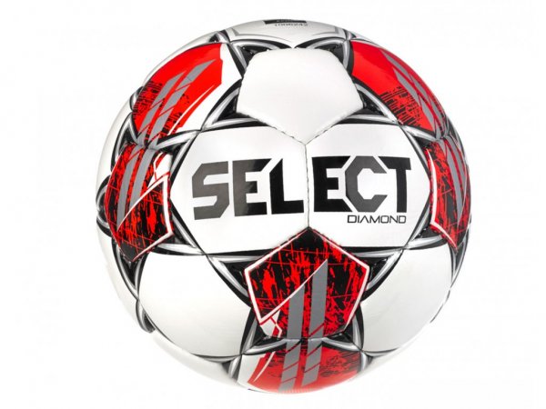 Futbalov lopta SELECT FB Diamond 5 - bielo-erven