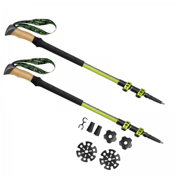 Trekingov palice SPOKEY Compass zeleno - strieborn