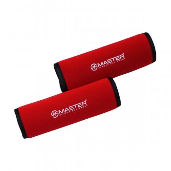Neoprnov plavk MASTER Floater Paddle Grip 2x 15 cm - erven