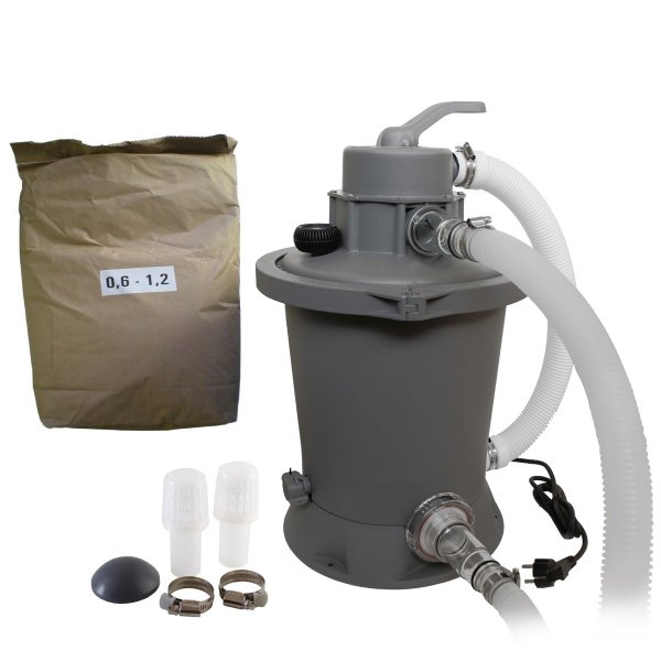 Akčný set - piesková filtrácia Standard - prietok 3.028 l / h + filtračný piesok 25 kg