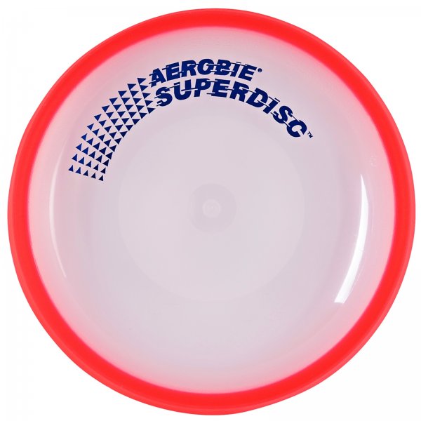 Frisbee - lietajci tanier AEROBIE Superdisc - erven