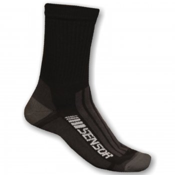Ponožky SENSOR Treking Merino čierno-sivé - veľ. 6-8