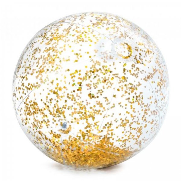 Nafukovacia plov lopta INTEX Glitter 71 cm - zlat