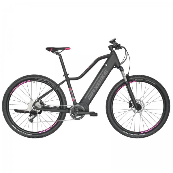 Horsk elektrobicykel MAXBIKE Torvi 27.5 ierno-fialov - ve. rmu 18