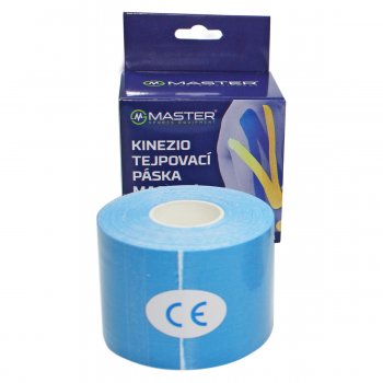 Kineziologick tejpovacia pska MASTER 5 cm x 5 m - modr