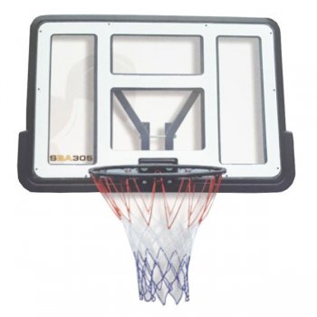 Basketbalov k s doskou SPARTAN Transparent 110 x 75 cm