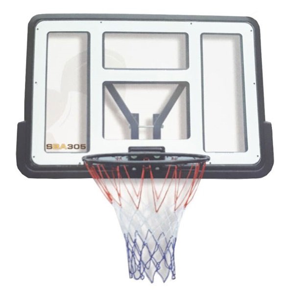 Basketbalov k s doskou SPARTAN Transparent 110 x 75 cm
