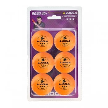 Loptiky na stoln tenis JOOLA Rossi *** 6 ks - oranov