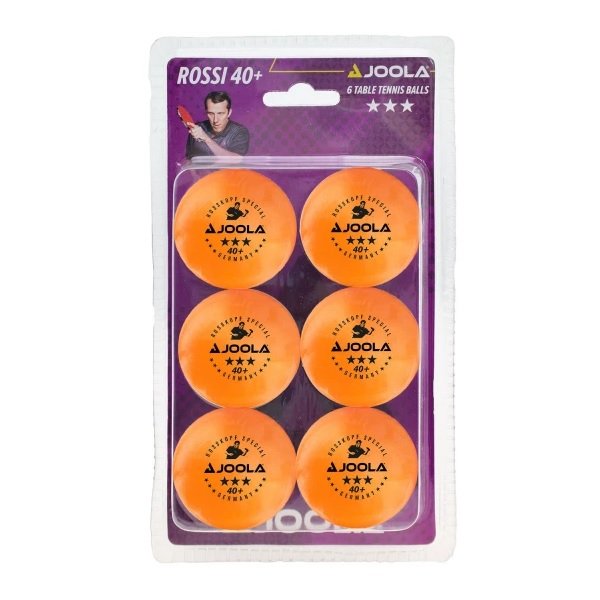 Loptičky na stolný tenis JOOLA Rossi *** 6 ks - oranžové