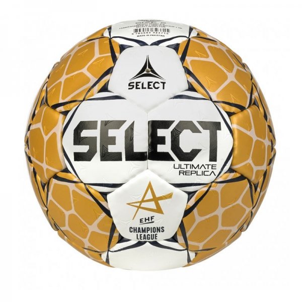 Hdzanrska lopta SELECT HB Ultimate replica EHF Champions League 2 - bielo-zlat