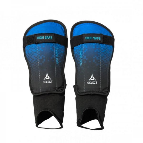 Futbalov chrnie SELECT Shin guards High Safe modro-ierna