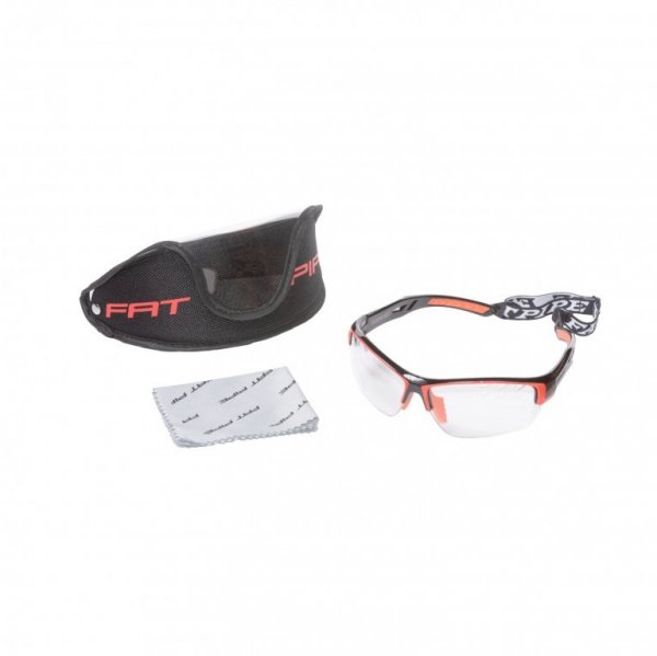 Ochrann okuliare FAT PIPE Junior - ierno-oranov