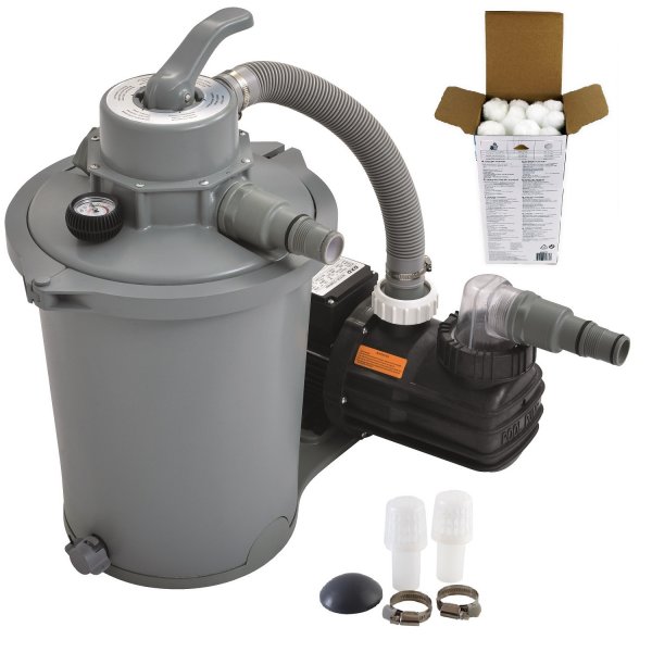 Akn set - pieskov filtrcia Expert - prietok 6.813 l/h + filtran npln AVENLI Fiber Ball 400g