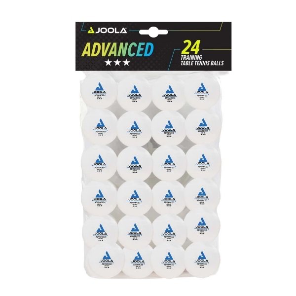 Loptiky na stoln tenis JOOLA Advanced Training *** 24 ks - biele