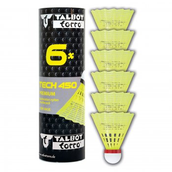 Bedmintonov loptiky TALBOT TORRO Tech 450 Fast 6ks - lt