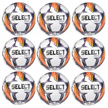 Vhodn akn set - 9x Futbalov lopta SELECT FB Brillant Super TB 5 bielo-fialov