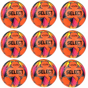 Vhodn akn set - 9x Futbalov lopta SELECT FB Brillant Super TB SK Chance Liga 2024/25 5 oranov-modr