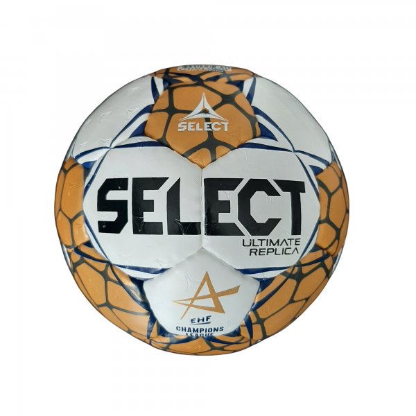 Hdzanrska lopta SELECT HB Ultimate replica EHF Champions League 3 - bielo-zlat