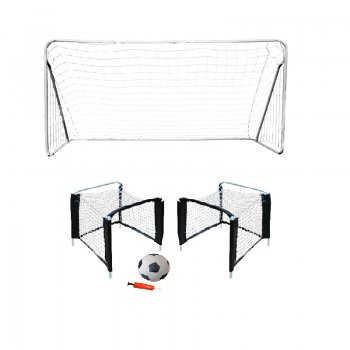 Akn set - Futbalov brnka MASTER 290 x 165 x 90 cm + Brnkov set MASTER 25 x 25 x 38 cm Beach s loptou