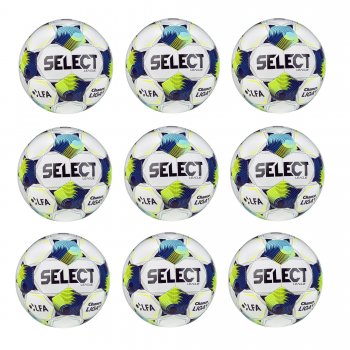 Vhodn set - 9x Futbalov lopta SELECT FB League SK Chance Liga 2025/26 5 bielo-modr