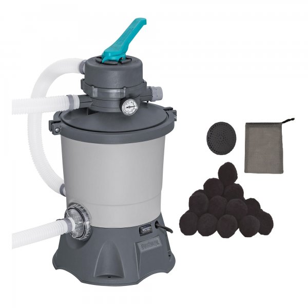 Akn set - pieskov filtrcia BESTWAY Standard Evo prietok 3.596 l/h + filtran npl Carbon Fiber Ball 400g